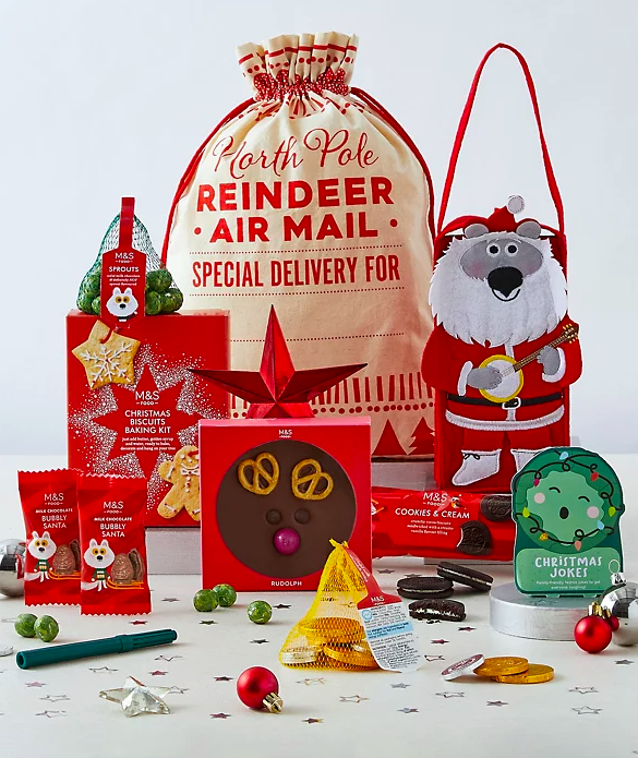 Santa's Sack of Christmas Treats . (Marks & Spencer)