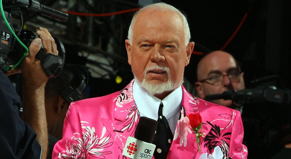 DETROIT - MAY 31:  Hockey analyst Don Cherry reports prior tp the the Pittsburgh Penguins playing the Detroit Red Wings during Game Two of the 2009 Stanley Cup Finals at Joe Louis Arena on May 31, 2009 in Detroit, Michigan.  (Photo by Jim McIsaac/Getty Images)