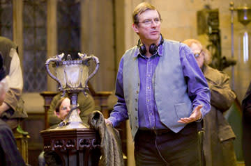 <p>Director Mike Newell on the set of Warner Bros. Pictures' Harry Potter and the Goblet of Fire - 2005</p>