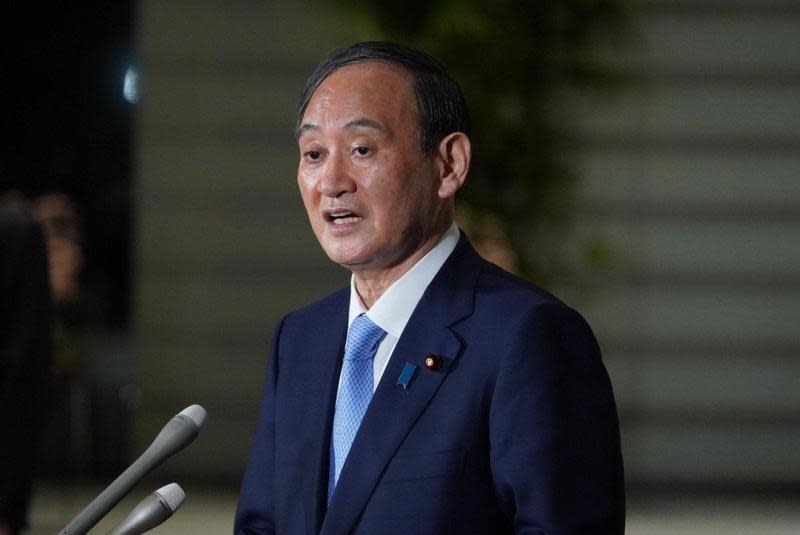 台灣回送1萬台血氧機及約1000台製氧機給日本，日本首相菅義偉則在臉書以日文和中文雙語寫下「謝謝台灣」。（翻攝自菅義偉推特）