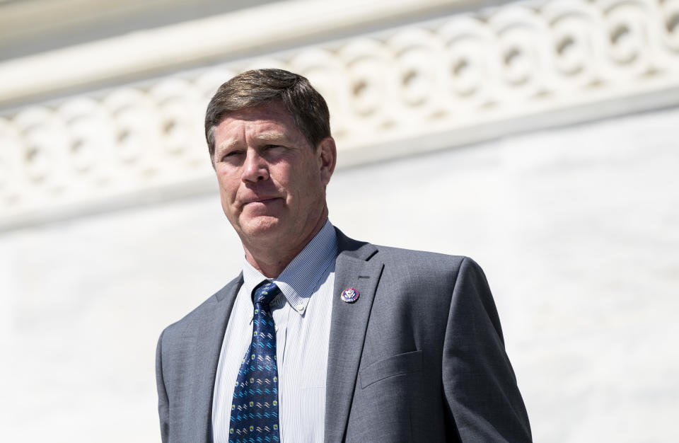 Representative Ron Kind, D-Wisc., walks down the House steps after the last vote of the week in the Capitol on Friday, May 14, 2021.  / Credit: Bill Clark / AP