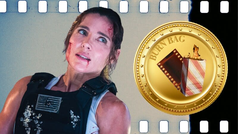 Elsa Pataky plays an Army captain in "The Interceptor." (Composite via Netflix/Canva)