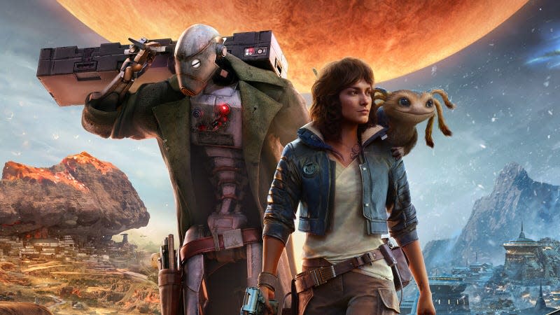 Key art for Ubisoft Massive's Star Wars Outlaws. 