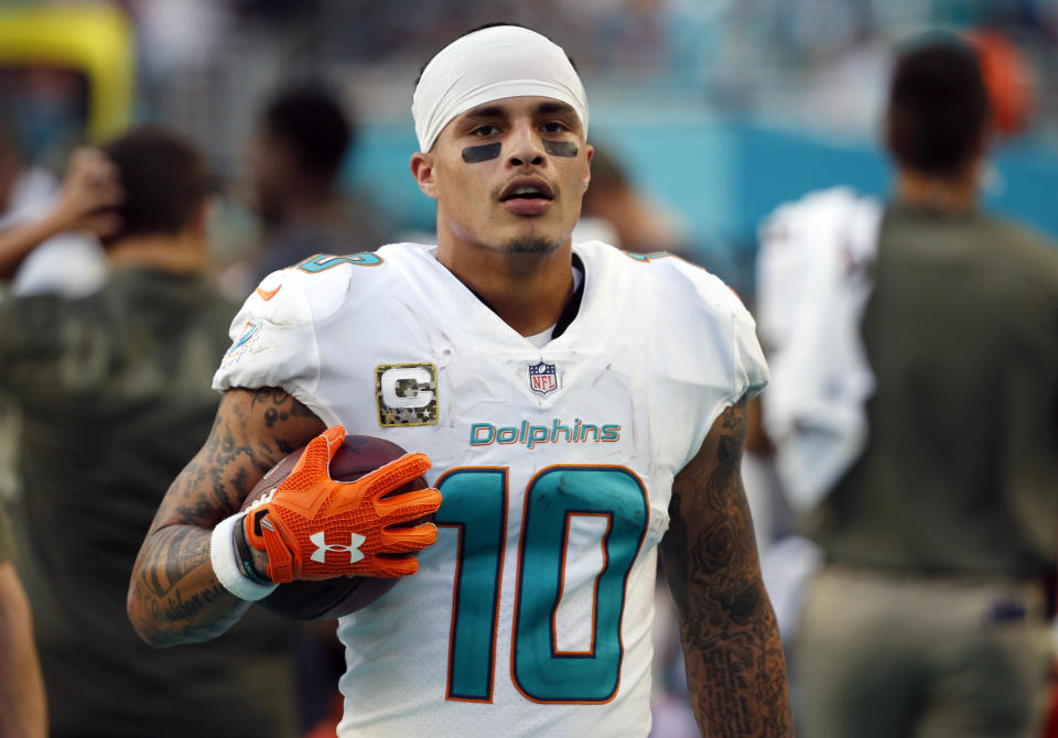 Miami Dolphins receiver Kenny Stills and a friend traveled all over the south in January and February so Stills could learn more about work being done to foster equality and social justice. (AP)