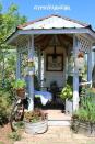 <p>The sign says it all. The owners of this shabby chic gazebo literally pulled it out of the trash and transformed it into a cozy, charming retreat.</p><p><strong>Get the look at <a href="https://www.gypsyfarmgirl.net/2011/08/gazebo-reveal.html" rel="nofollow noopener" target="_blank" data-ylk="slk:Gypsy Farm Girl;elm:context_link;itc:0;sec:content-canvas" class="link ">Gypsy Farm Girl</a>. </strong></p><p><a class="link " href="https://go.redirectingat.com?id=74968X1596630&url=https%3A%2F%2Fwww.etsy.com%2Flisting%2F219972538%2F60-inch-natural-burlap-by-the-yard&sref=https%3A%2F%2Fwww.countryliving.com%2Fdiy-crafts%2Fg30932979%2Fgazebo-ideas%2F" rel="nofollow noopener" target="_blank" data-ylk="slk:SHOP BURLAP FABRIC;elm:context_link;itc:0;sec:content-canvas">SHOP BURLAP FABRIC</a></p>