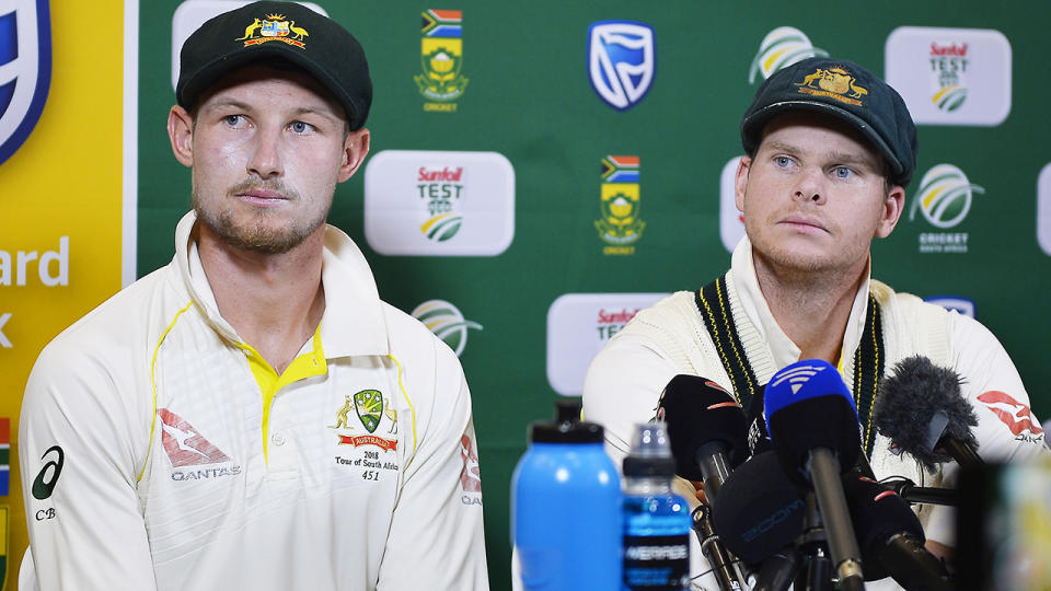 Cameron Bancroft and Steve Smith were at the centre of the scandal. (Photo by Ashley Vlotman/Gallo Images/Getty Images)