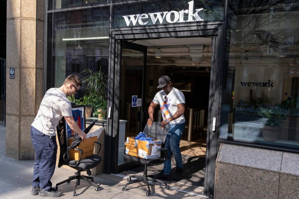 Wework steht vor der Pleite. Dabei war das New Yorker Unternehmen vor wenige Jahren eines der wertvollsten Startups der Welt. - Copyright: Richard Baker/Getty Images