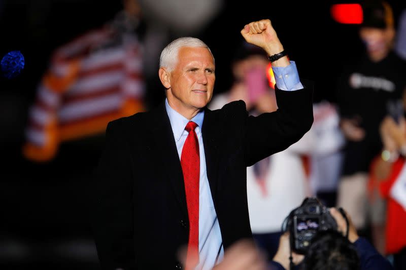 U.S. Vice President Mike Pence rally in Kinston, North Carolina