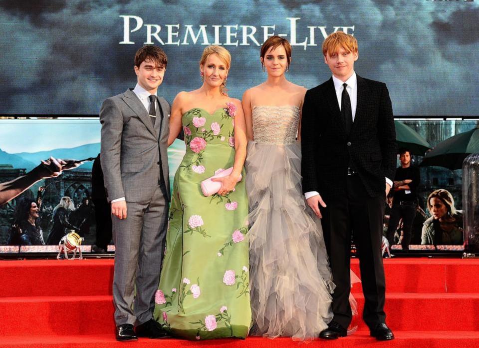 The Herald: Daniel Radcliffe, JK Rowling, Emma Watson and Rupert Grint (Ian West/PA)