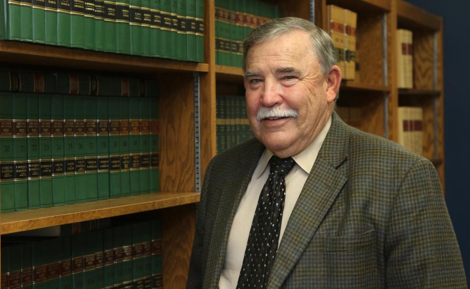 Gaston County Court Clerk Larry Brown will be retiring after 43 years working in the local court system, including the last 14 as clerk of court. Here, he poses in his office at the Gaston County Courthouse on Friday afternoon, Aug. 28, 2020.