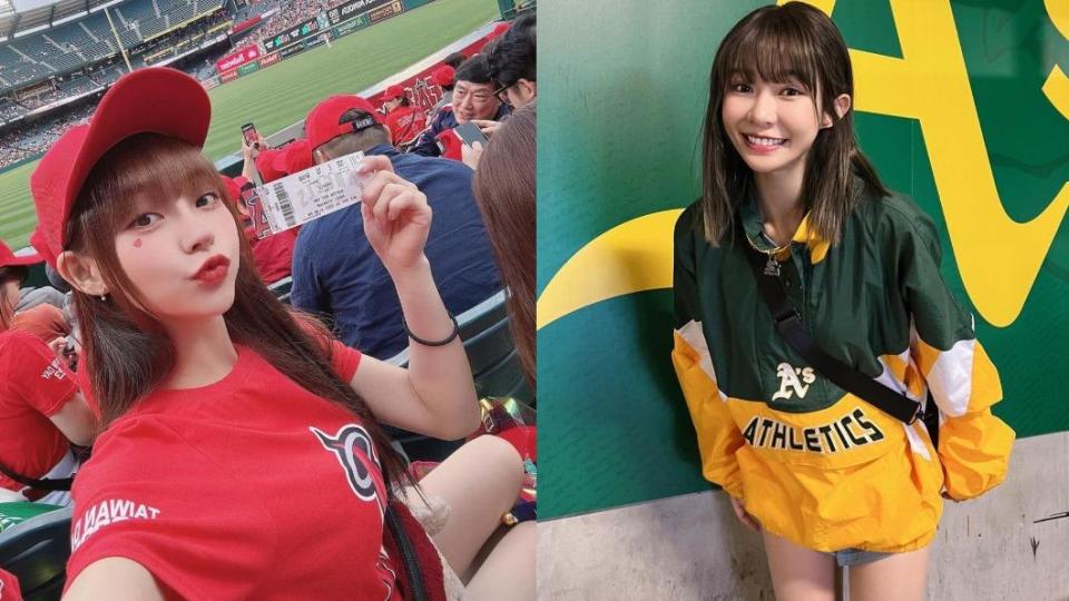 樂天女孩近日赴美參加MLB台灣日活動，結果竟傳出林襄遭到Yuri「排擠」。（圖／翻攝自林襄、Yuri陳怡叡IG）