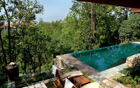 The property's three villas feature private pools