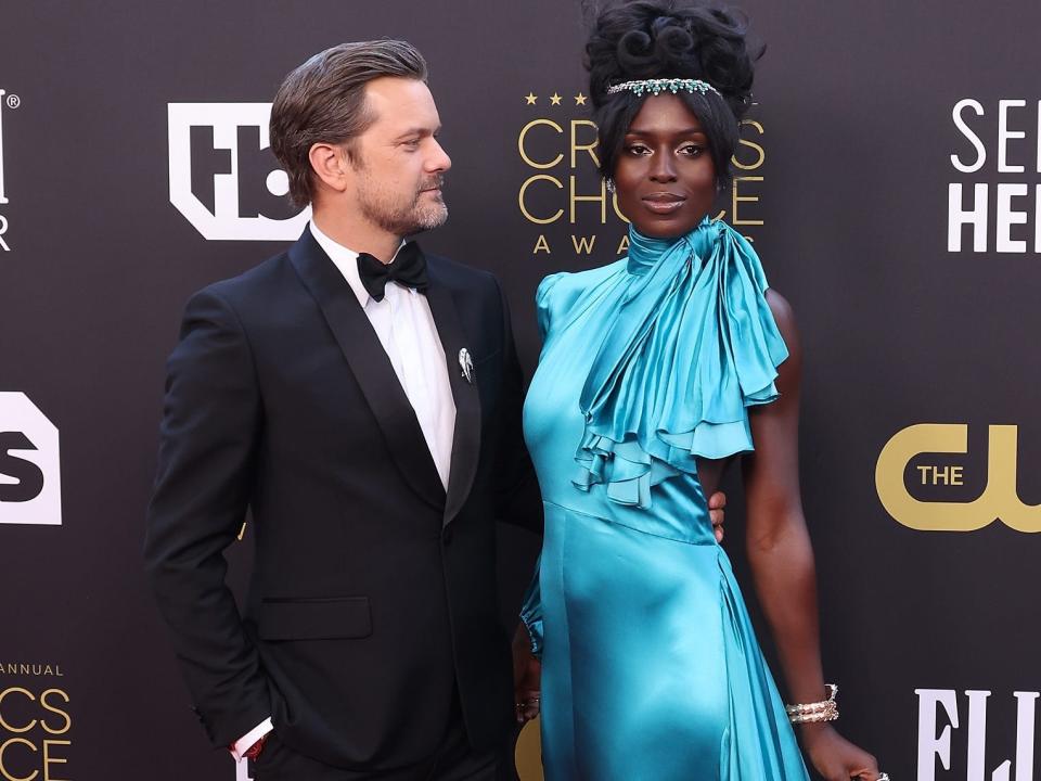 Joshua Jackson and Jodie Turner-Smith attend the 27th Annual Critics Choice Awards