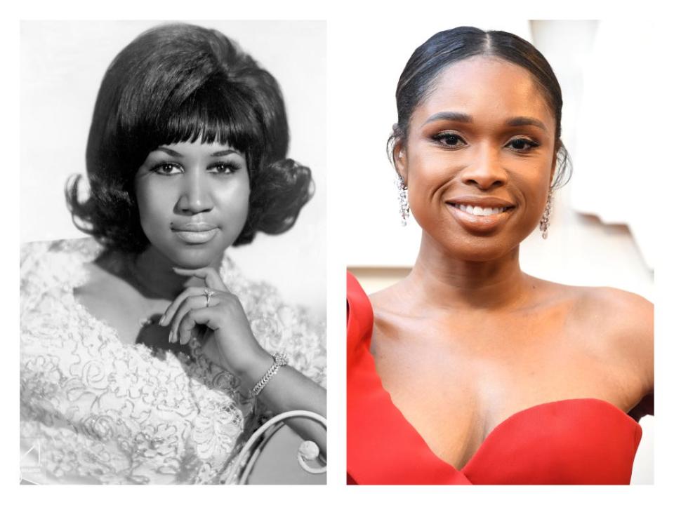 Aretha Franklin and Jennifer Hudson