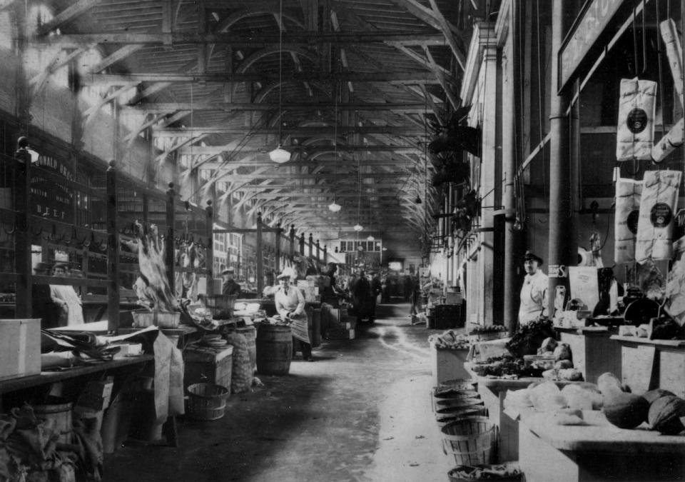 An archival picture from the Saint John City Market 