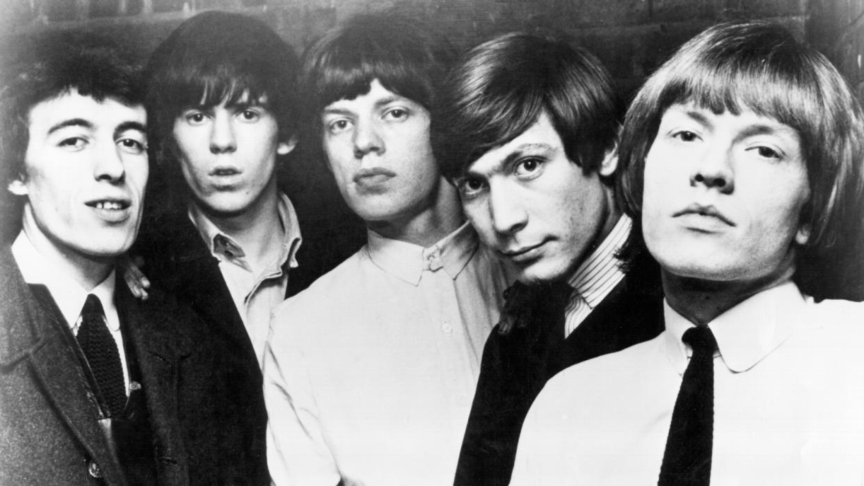  The Rolling Stones in 1963 (L-R): Bill Wyman, Keith Richards, Mick Jagger, Charlie Watts and Brian Jones. 