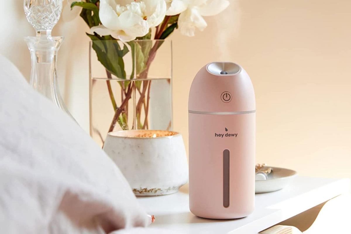This travel-friendly Cool Mist humidifier banishes dry skin and irritated sinuses wherever I go