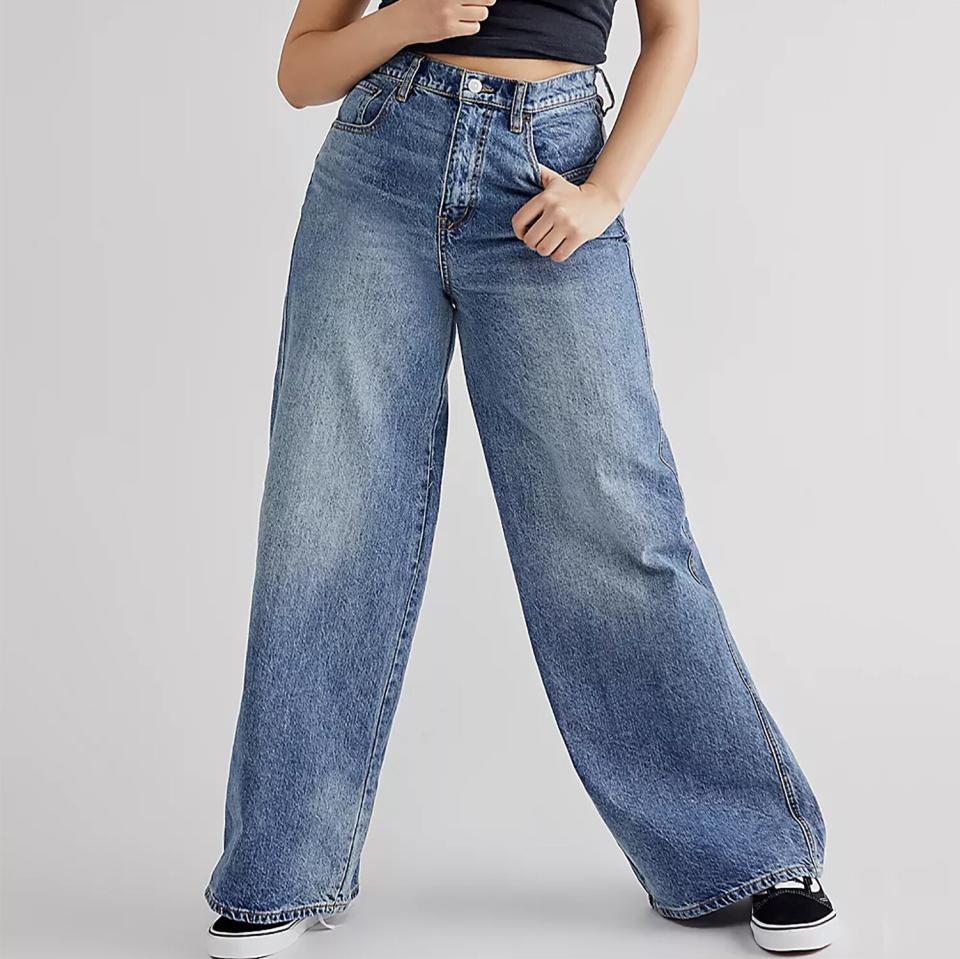 wide-leg jeans