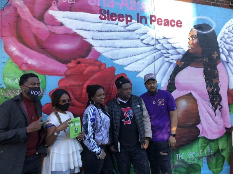 Brooklyn mural dedicated to the memory of Sha-Asia Semple