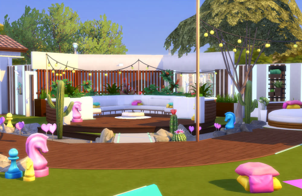 The Love Island villa recreated in The Sims 4 credit:Bang Showbiz