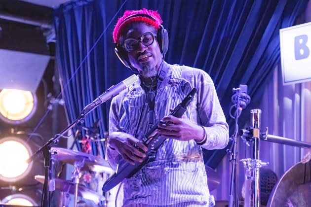 André 3000 will perform his 'New Blue Sun' flute project live at the 2024 Roots Picnic in Philadelphia. - Credit: Astrida Valigorsky/GettyImages