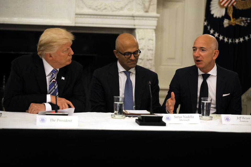 Trump's distaste for The Post's reporting and its billionaire owner makes clear that the president sees Bezos as a threat.
