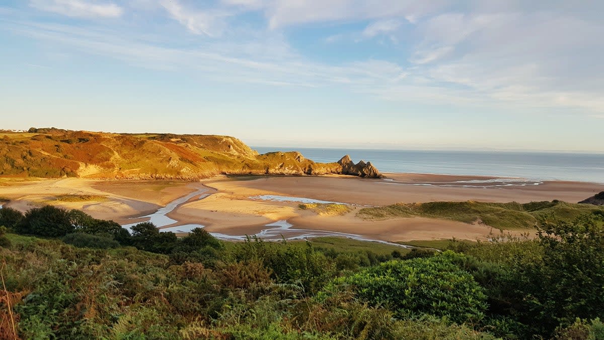 A view over Three Cliffs Bay (Getty Images/iStockphoto)