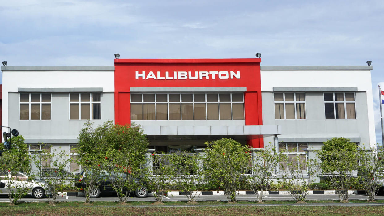 Labuan,Malaysia-Apr 5,2017:Halliburton international oil & gas company office in Labuan,Malaysia.