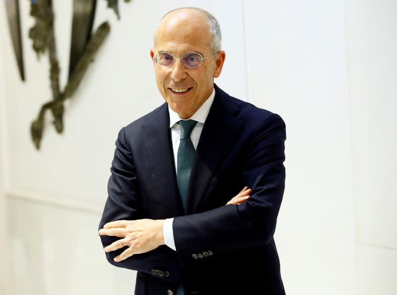 FILE PHOTO: General manager and CEO of Enel Group Francesco Starace poses during 2018 Reuters Breakingviews Predictions event in Milan