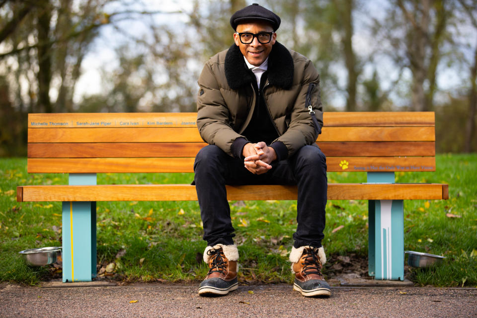 Jay Blades has designed benches to be installed across the UK, dedicated to National Lottery supported community heroes (David Parry/PA Wire) 