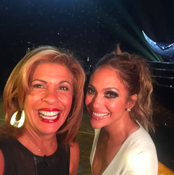 Hoda Kotb and Jennifer Lopez