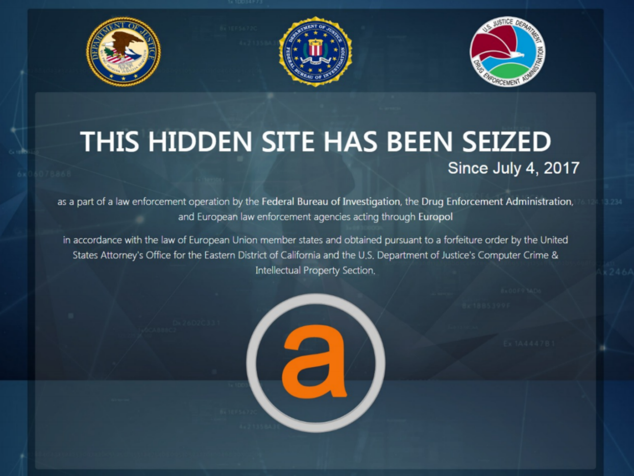 AlphaBay wasn't accessible through regular web browsers like Google Chrome and Firefox: US Department of Justice