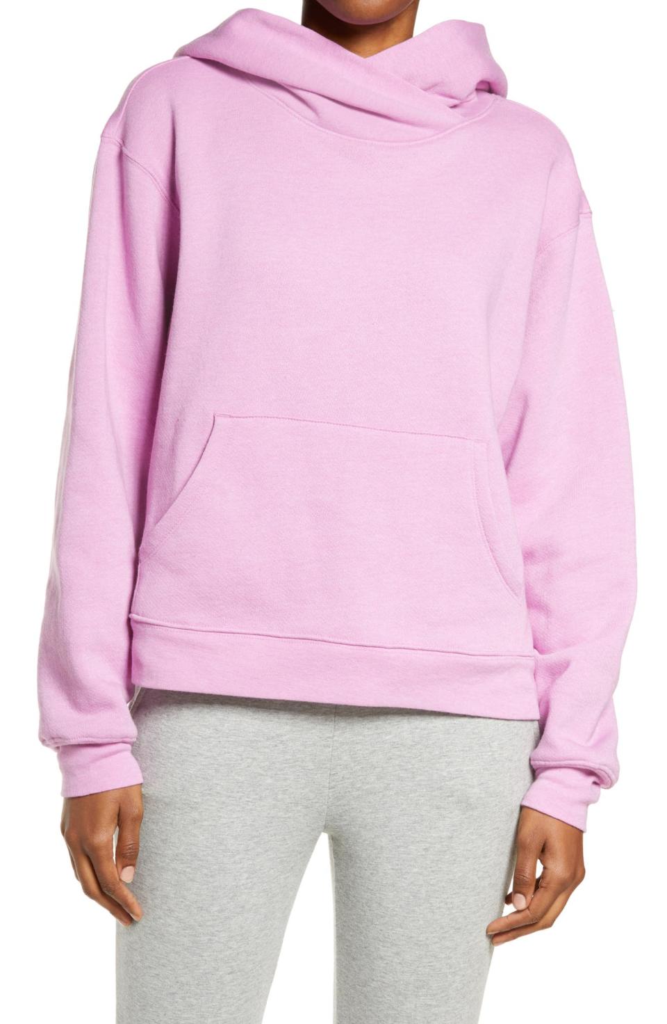 Zella Cali Fleece Hooded Sweatshirt. Image via Nordstrom.