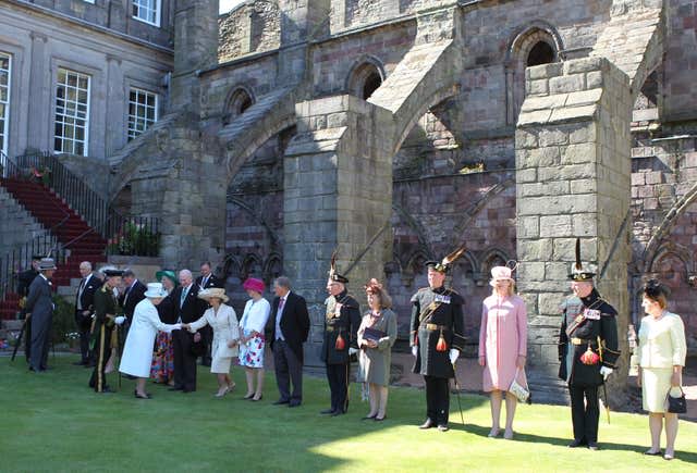 The royal garden party in 2014 