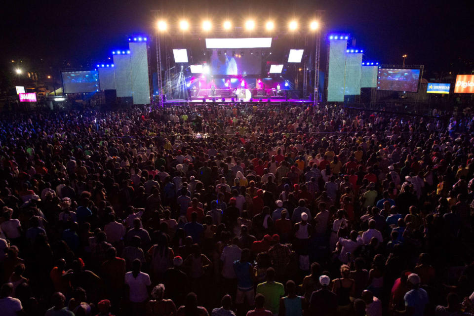 <div class="inline-image__caption"><p>A general view of atmosphere at Reggae Sumfest on July 28, 2013 in Montego Bay, Jamaica. </p></div> <div class="inline-image__credit">Shelby Soblick/Getty Images</div>