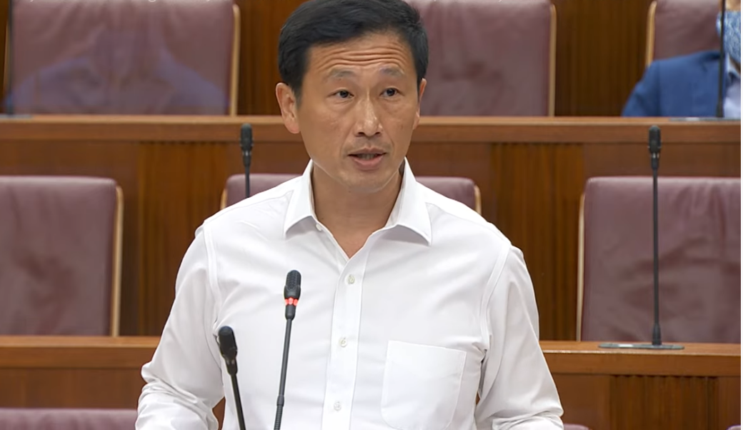 Singapore's Transport Minister Ong Ye Kung addresses Parliament during the Committee of Supply debate on Thursday, 4 March 2021. (SCREENGRAB: Ministry of Communications and Information YouTube channel)