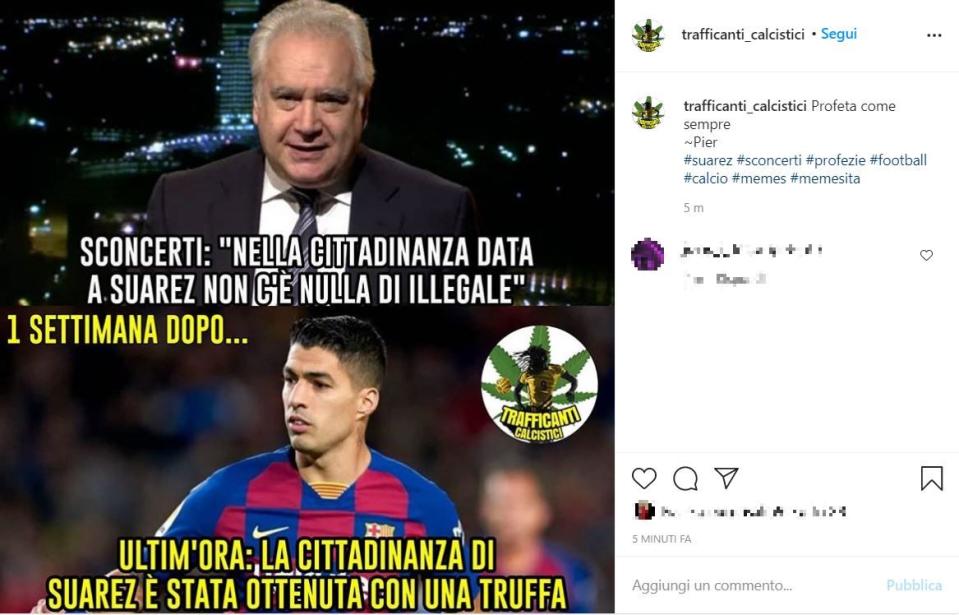 La notizia dell'esame concordato del Pistolero Suarez ha fatto scatenare il web. Ecco alcuni dei meme più divertenti