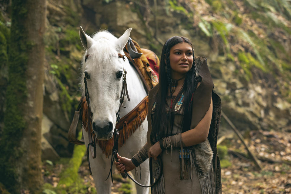 Alyssa Wapanatahk as Tiger Lily in Disney's live-action Peter Pan & Wendy.