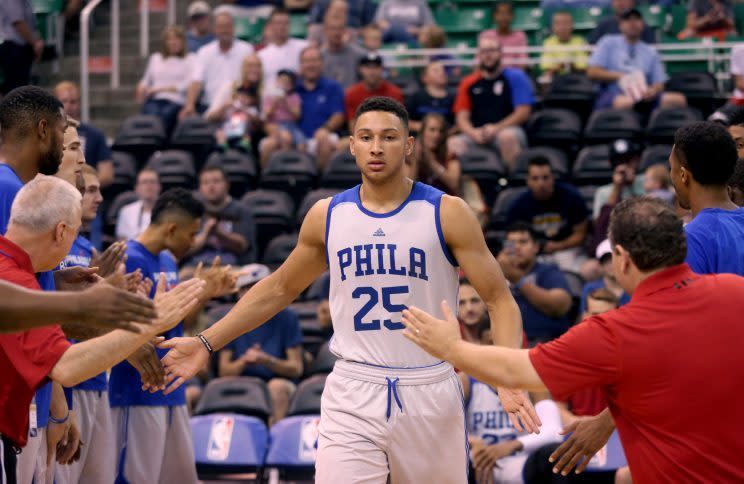 Ben Simmons impressed in Las Vegas. (AP)