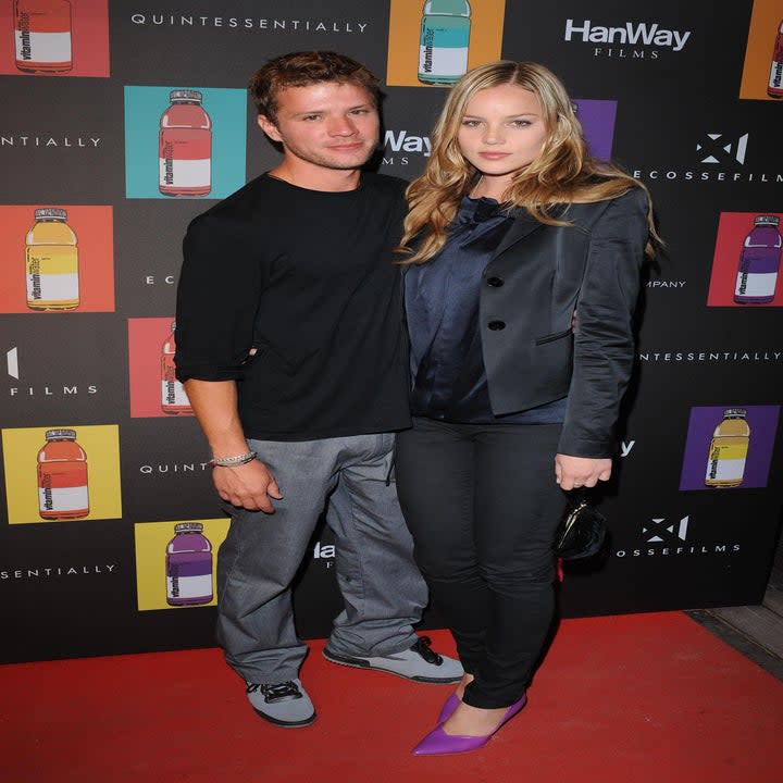 Ryan Phillippe and Abbie Cornish arrive at the party for new film 'Nowhere Boy'