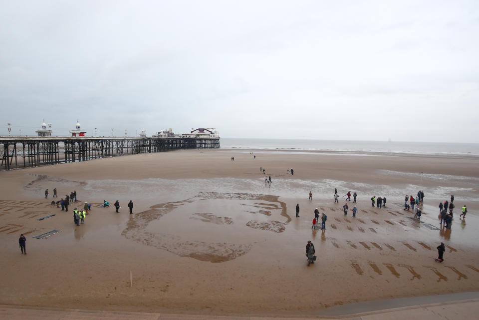 Pages of the Sea WW1 sand portraits