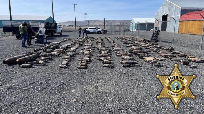 An INET investigation led to the recovery of more than 500 catalytic converters in Kennewick.