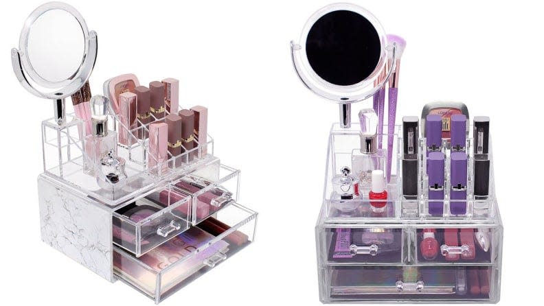 Big enough for all your favorite lipsticks, nail polishes, and more.