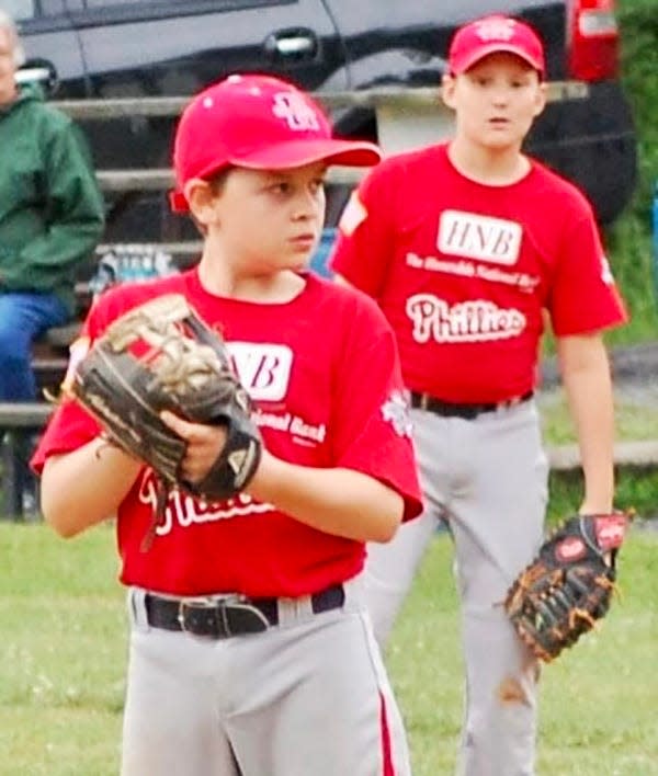 Danny Becker began his baseball career as a star pitcher with the Honesdale National Bank Phillies.