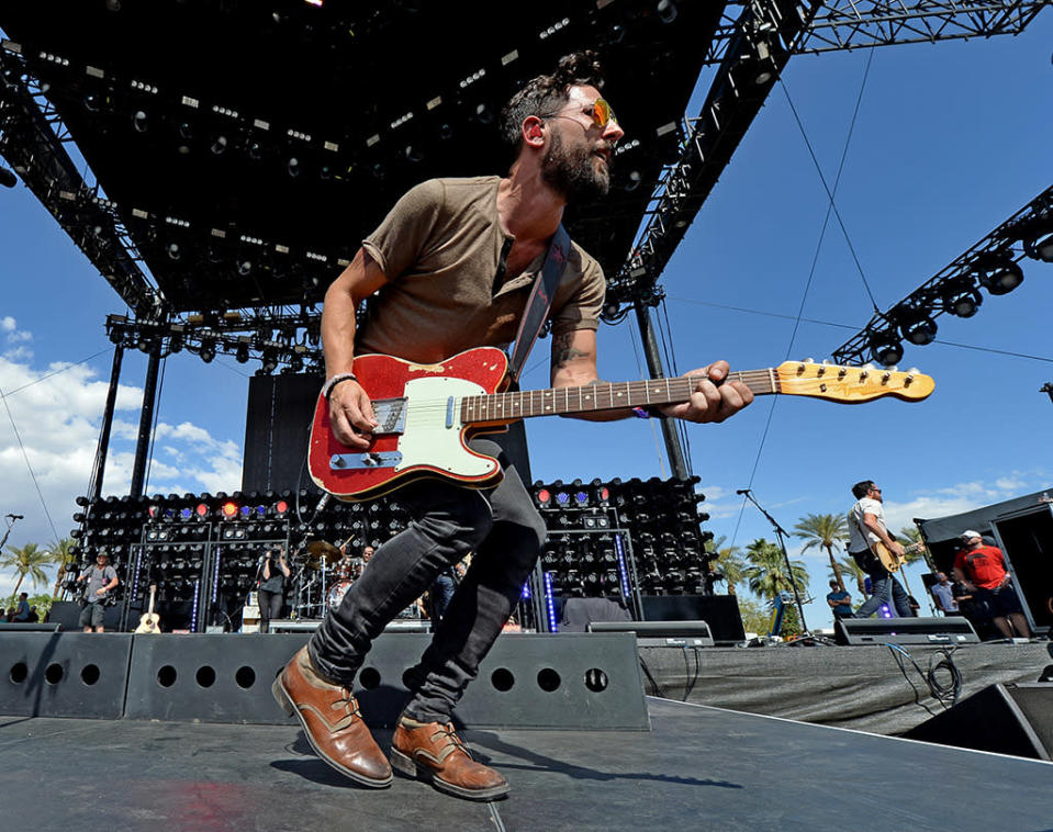 Matthew Ramsey of Old Dominion performs onstage during 2016 Stagecoach California’s Country Music Festival at Empire Polo Club on May 01, 2016 in Indio, California.  (Photo: Kevin Winter/Getty Images)