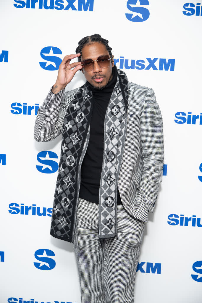 NEW YORK, NEW YORK - NOVEMBER 30: Nick Cannon visits the SiriusXM Studios on November 30, 2023 in New York City. (Photo by Noam Galai/Getty Images)