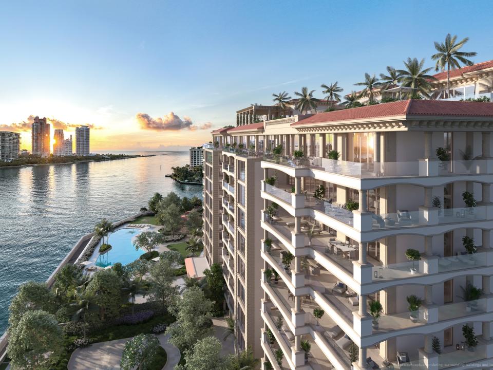 Related Group launched sales on what will be Miami's most exclusive condominium project ever. The 10-story, 50-unit property will be located on Fisher Island (a historic private island with ties to the Vanderbilts among others) and is expected to generate more than $1.2B in sales - that's roughly $24M per unit. The tower's crowning jewel is a $90M penthouse (15Ksq.ft), Miami's most expensive condo listing ever, as well as a $55M Ground-floor villa with half-acre backyard. The project also includes 55K sqft of amenities and a mega yacht slip.