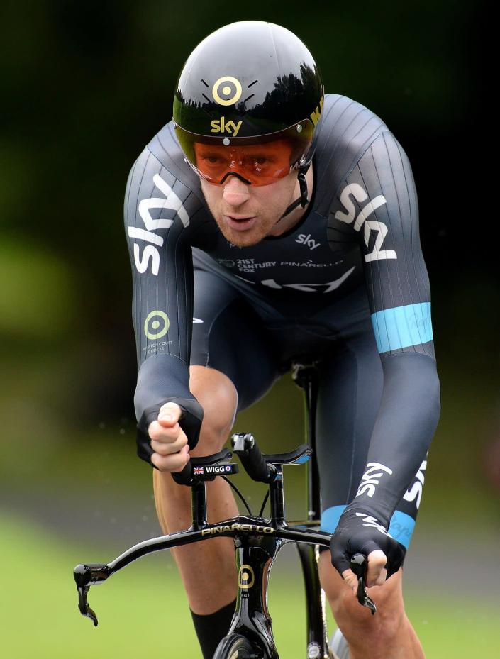 Sir Bradley Wiggins won gold in the men’s time-trial at the Road World Championships in Spain on this day (Martin Rickett/PA) (PA Archive)