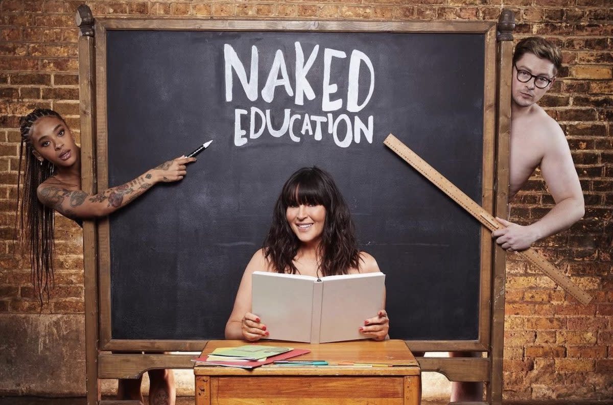 Anna Richardson hosted Naked Education. (Channel 4)