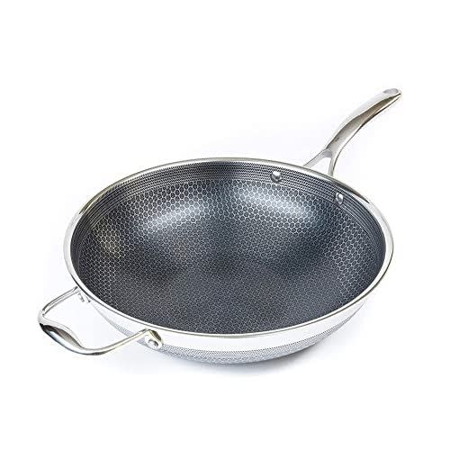 4) Hybrid Stainless Steel Wok Pan